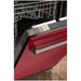 ZLINE 18" Euro Style Top Control Dishwasher in Red Gloss Stainless Steel with Traditional Style Handle, DW-RG-18 ZLINE Dreamwood Living