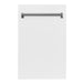 ZLINE 18" Euro Style Top Control Dishwasher in White Matte Stainless Steel, DW-WM-18 ZLINE Dreamwood Living