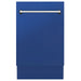 ZLINE 18" Tallac Top Control Dishwasher in Blue Matte with 3rd Rack, DWV-BM-18 ZLINE Dreamwood Living