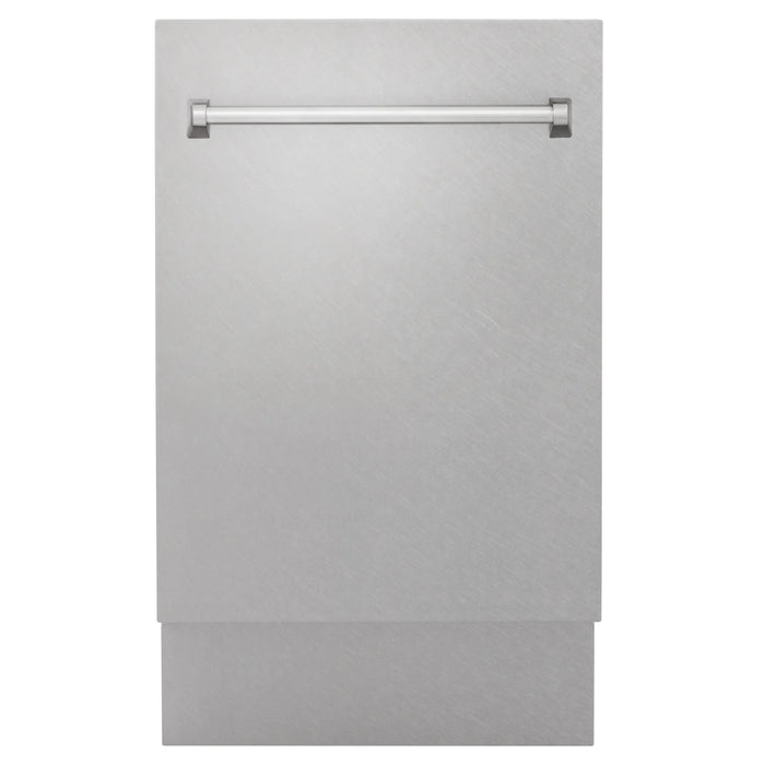 ZLINE 18" Tallac Top Control Dishwasher in DuraSnow® Stainless Steel and 3rd Rack, DWV-SN-18 ZLINE