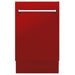 ZLINE 18" Tallac Top Control Dishwasher in Red Matte with 3rd Rack, DWV-RM-18 ZLINE Dreamwood Living