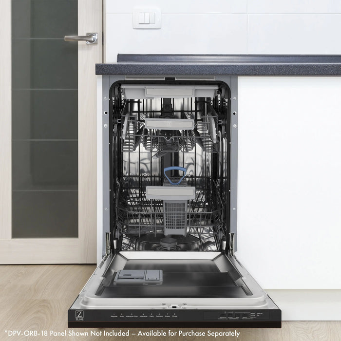 ZLINE 18" Tallac Top Control Dishwasher in Stainless Steel with 3rd Rack, DWV-304-18 ZLINE Dreamwood Living