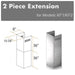 ZLINE 2 Piece Chimney Extension for 12ft Ceiling (2PCEXT-KF1) ZLINE