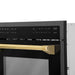 ZLINE 24" Autograph Edition Built-in Convection Microwave Oven in Black Stainless Steel with Gold Accents, MWOZ-24-BS-G ZLINE