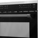 ZLINE 24" Autograph Edition Built-in Convection Microwave Oven in DuraSnow® Stainless Steel with Black Accents, MWOZ-24-SS-MB ZLINE Dreamwood Living