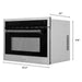 ZLINE 24" Autograph Edition Built-in Convection Microwave Oven in DuraSnow® Stainless Steel with Black Accents, MWOZ-24-SS-MB ZLINE Dreamwood Living