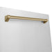 ZLINE 24" Autograph Edition Tallac Dishwasher in Stainless Steel with Champagne Bronze Handle, DWMTZ-304-24-CB ZLINE