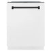 ZLINE 24" Autograph Edition Tallac Dishwasher in White Matte with Matte Black Handle, DWMTZ-WM-24-MB ZLINE Dreamwood Living