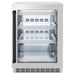 ZLINE 24" Autograph Edition Touchstone 151 Can Beverage Fridge with Stainless Steel Glass Door and Matte Black Handle,  RBSOZ-GS-24-MB ZLINE Dreamwood Living