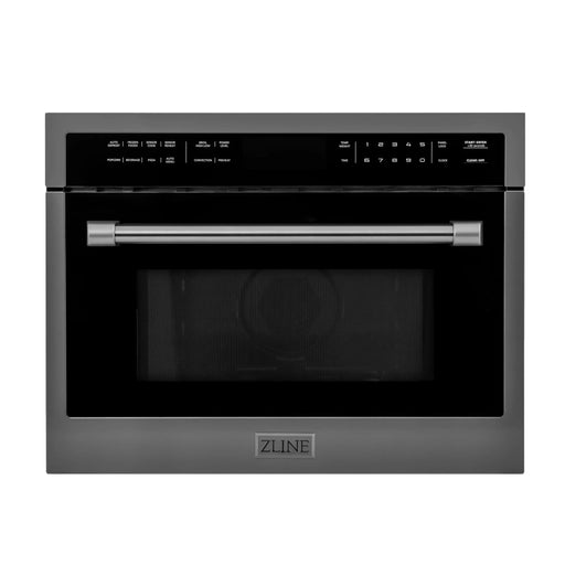 ZLINE 24" Built-in Convection Microwave Oven in Black Stainless Steel, MWO-24-BS ZLINE
