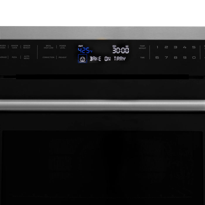 ZLINE 24" Built-in Convection Microwave Oven in Black Stainless Steel, MWO-24-BS ZLINE