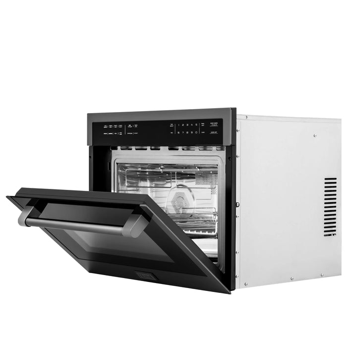 ZLINE 24" Built-in Convection Microwave Oven in Black Stainless Steel, MWO-24-BS ZLINE