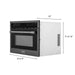 ZLINE 24" Built-in Convection Microwave Oven in Black Stainless Steel, MWO-24-BS ZLINE