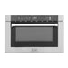ZLINE 24" Built-in Microwave Drawer with a Traditional Handle in Stainless Steel, MWD-1-H ZLINE