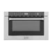 ZLINE 24" Built-in Microwave Drawer with a Traditional Handle in Stainless Steel, MWD-1-H ZLINE