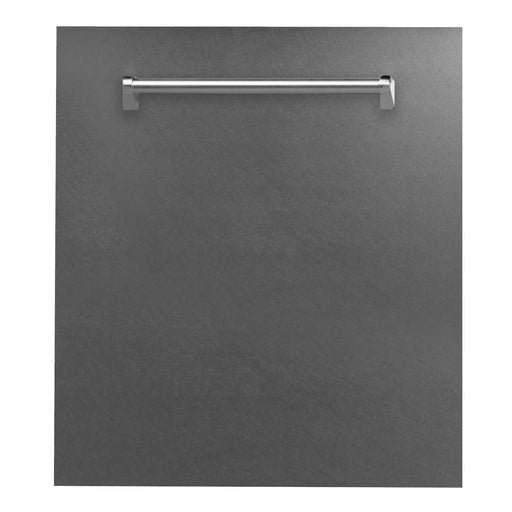 ZLINE 24" Classic Euro Style Dishwasher in DuraSnow® Stainless Steel with Traditional Style Handle, DW-SN-H-24 ZLINE Dreamwood Living