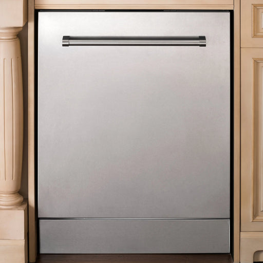 ZLINE 24" Classic Euro Style Dishwasher in DuraSnow® Stainless Steel with Traditional Style Handle, DW-SN-H-24 ZLINE Dreamwood Living