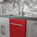 ZLINE 24" Classic Top Control Dishwasher in Red Matte with Traditional Style Handle, DW-RM-24 ZLINE