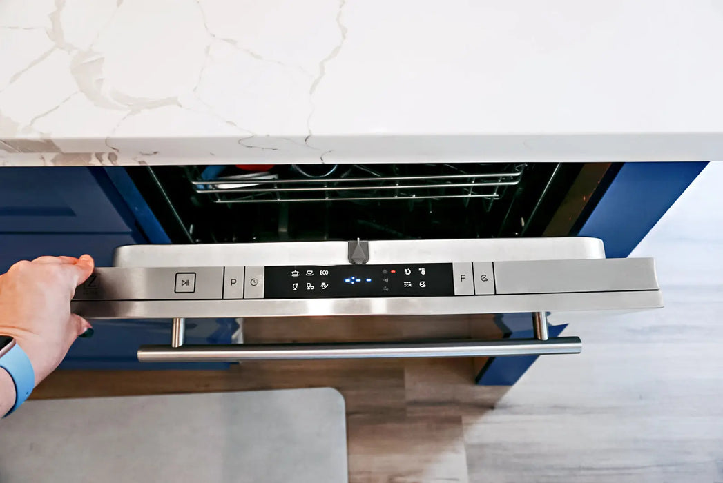 ZLINE 24" Classic Top Control Dishwasher in Stainless Steel with Modern Style Handle, DW-304-24 ZLINE