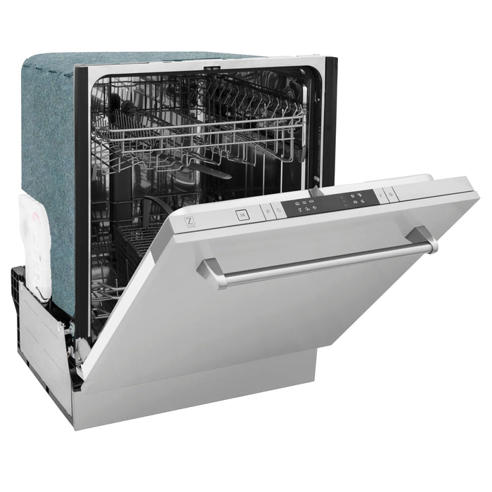 ZLINE 24" Classic Top Control Dishwasher in Stainless Steel with Traditional Style Handle, DW-304-H-24 ZLINE