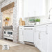 ZLINE 24" Classic Top Control Dishwasher in White Matte with Traditional Style Handle, DW-WM-24 ZLINE