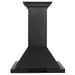 ZLINE 24" Convertible Vent Wall Mount Range Hood in Black Stainless Steel with Crown Molding, BSKBNCRN-24 ZLINE Dreamwood Living