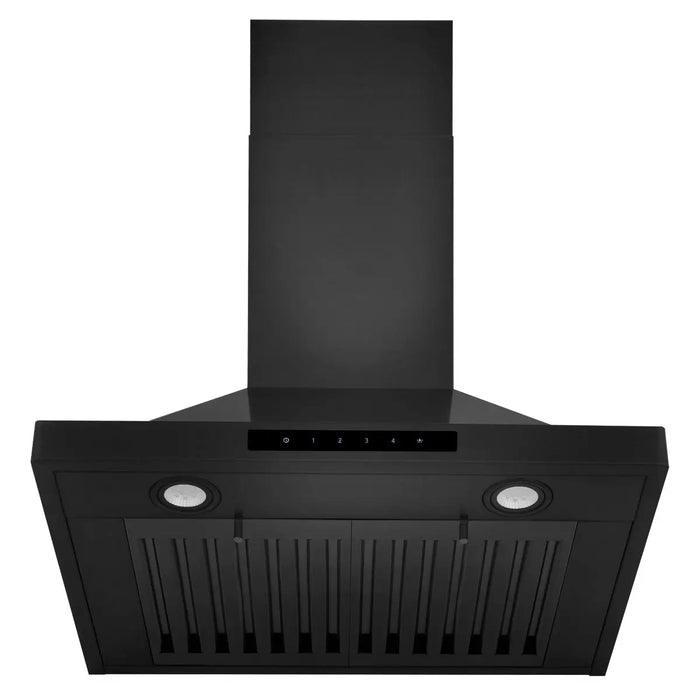 ZLINE 24" Convertible Vent Wall Mount Range Hood in Black Stainless Steel, BSKBN-24 ZLINE