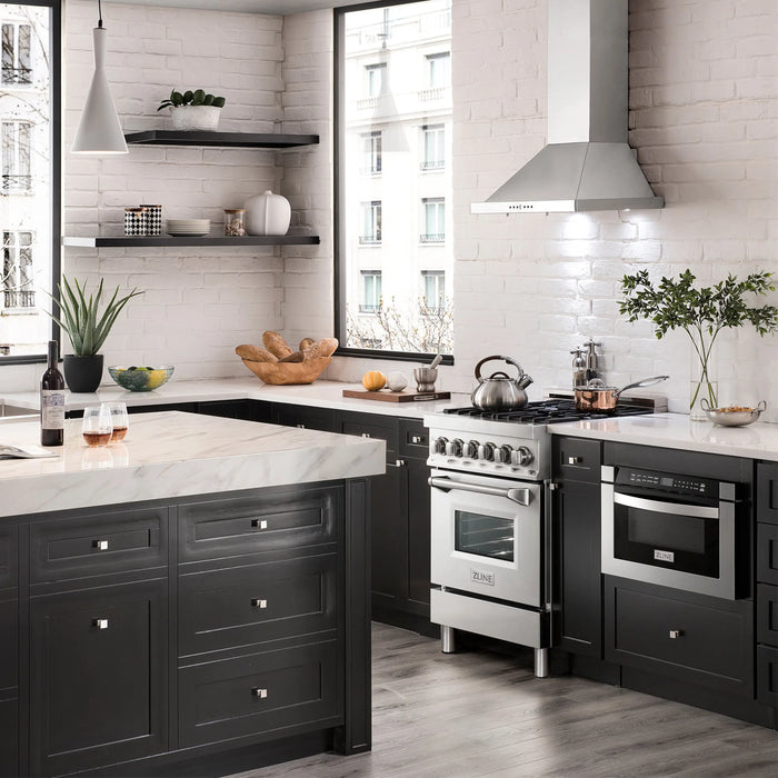 ZLINE 24" Convertible Vent Wall Mount Range Hood in Stainless Steel, KB-24 ZLINE