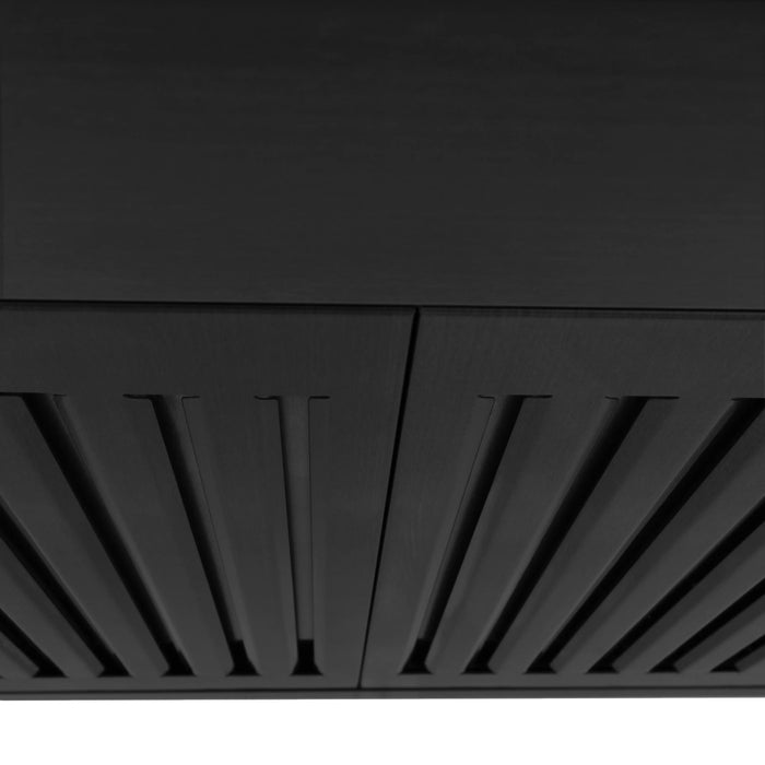 ZLINE 24" Convertible Wall Mount Range Hood in Black Stainless with Charcoal Filters, BSKBN-CF-24 ZLINE Dreamwood Living