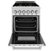 ZLINE 24" Dual Fuel Range in Stainless Steel with Brass Burners, RA-BR-24 ZLINE