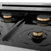 ZLINE 24" Dual Fuel Range in Stainless Steel with Brass Burners, RA-BR-24 ZLINE