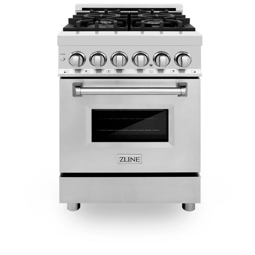 ZLINE 24" Dual Fuel Range in Stainless Steel, RA24 ZLINE
