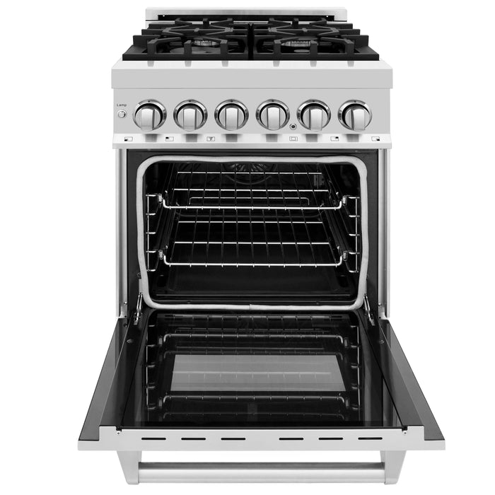 ZLINE 24" Dual Fuel Range in Stainless Steel, RA24 ZLINE