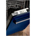 ZLINE 24" Euro Style Top Control Dishwasher in Blue Gloss with Traditional Style Handle, DW-BG-24 ZLINE