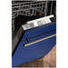 ZLINE 24" Euro Style Top Control Dishwasher in Blue Matte with Modern Style Handle, DW-BM-H-24 ZLINE Dreamwood Living