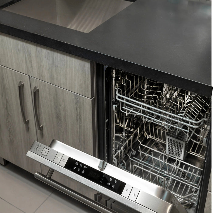 ZLINE 24" Euro Style Top Control Dishwasher in DuraSnow® Stainless Steel with Modern Style Handle, DW-SN-24 ZLINE