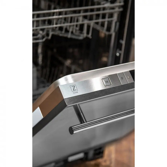 ZLINE 24" Euro Style Top Control Dishwasher in DuraSnow® Stainless Steel with Modern Style Handle, DW-SN-24 ZLINE
