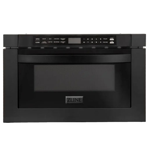 ZLINE 24" Microwave Drawer In Black Stainless Steel, MWD-1-BS ZLINE
