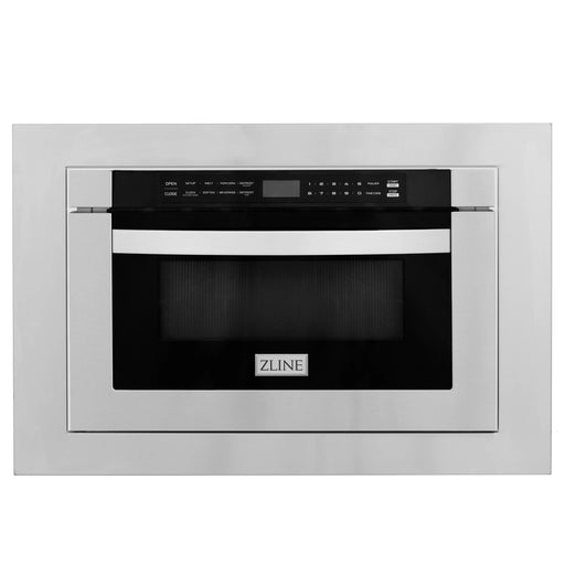 ZLINE 24" Microwave Drawer In Stainless Steel with 30" Trim Kit, MWD-TK-30 ZLINE