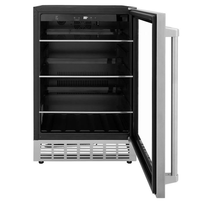 ZLINE 24" Monument 154 Can Beverage Fridge in Stainless Steel, RBV-US-24 ZLINE