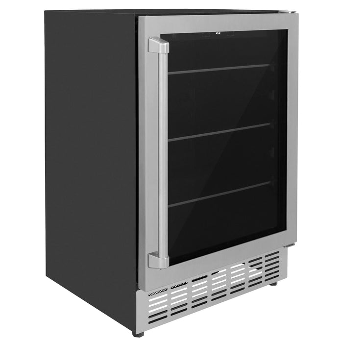 ZLINE 24" Monument 154 Can Beverage Fridge in Stainless Steel, RBV-US-24 ZLINE