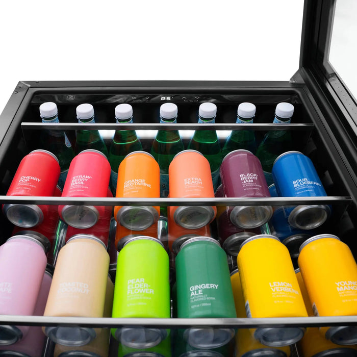 ZLINE 24" Monument 154 Can Beverage Fridge in Stainless Steel, RBV-US-24 ZLINE