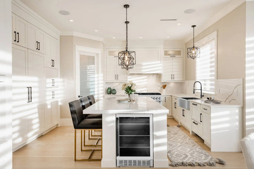 ZLINE 24" Monument Autograph Edition 154 Can Beverage Fridge in Stainless Steel with Black Accents, RBVZ-US-24-MB ZLINE