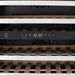 ZLINE 24" Monument Autograph Edition Dual Zone 44-Bottle Wine Cooler in Stainless Steel with Matte Black Accents, RWVZ-UD-24-MB ZLINE