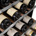 ZLINE 24" Monument Autograph Edition Dual Zone 44-Bottle Wine Cooler in Stainless Steel with Matte Black Accents, RWVZ-UD-24-MB ZLINE