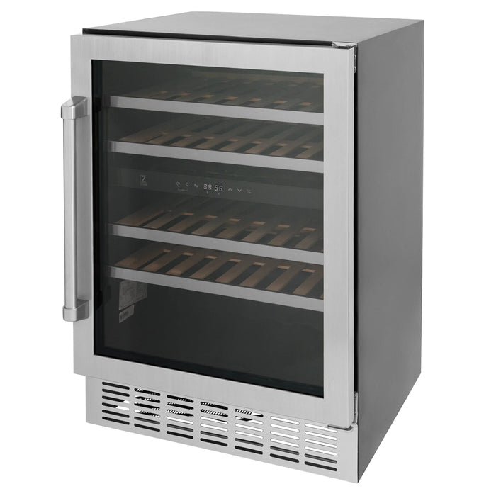 ZLINE 24" Monument Dual Zone 44-Bottle Wine Cooler in Stainless Steel, RWV-UD-24 ZLINE
