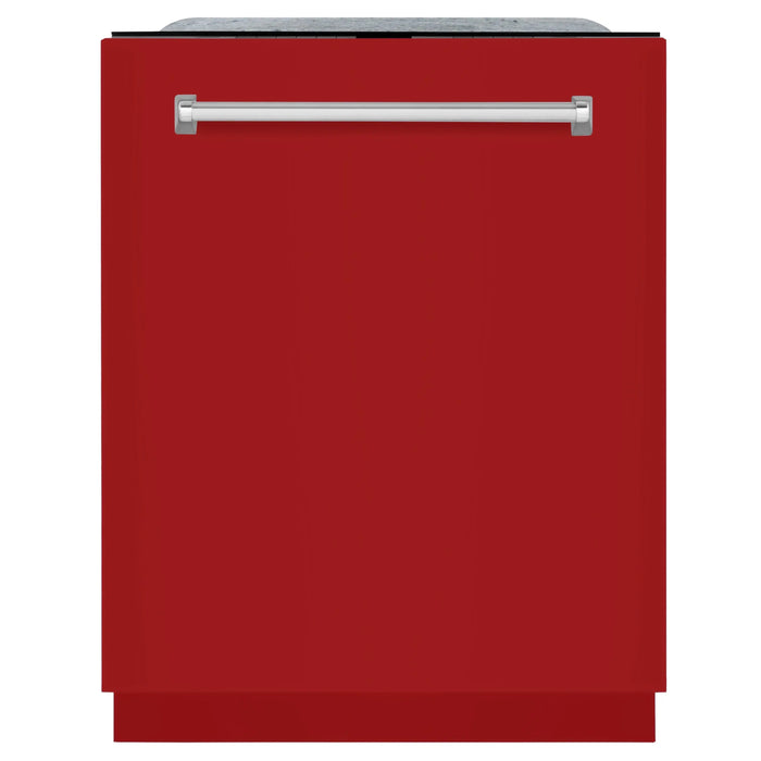 ZLINE 24" Monument Series Top Control Dishwasher in Red Gloss, DWMT-RG-24 ZLINE Dreamwood Living