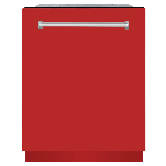 ZLINE 24" Monument Series Top Control Dishwasher in Red Matte, DWMT-RM-24 ZLINE Dreamwood Living