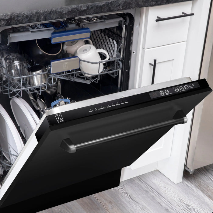 ZLINE 24" Tallac Series Dishwasher in Black Stainless Steel, DWV-BS-24 ZLINE
