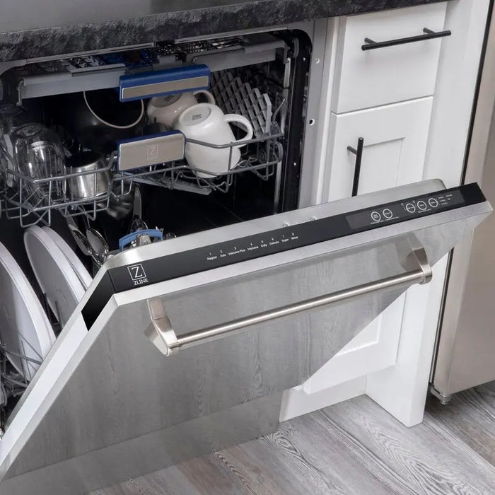 ZLINE 24" Tallac Series Top Control Dishwasher in DuraSnow® Stainless Steel with 3rd Rack, DWV-SN-24 ZLINE
